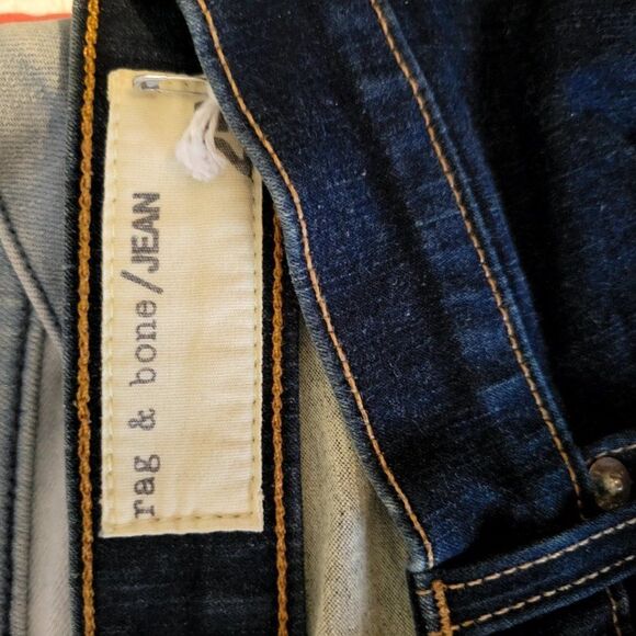 * RAG & BONE STRAIGHT LEG MID RISE STRETCHY BLUE JEANS Final Discount - Picture 6 of 9